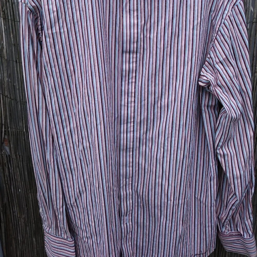 Sean John Striped Collar Shirt - XL - Multicolor